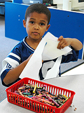 arts and crafts in classroom
